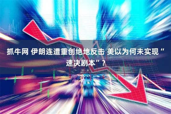 抓牛网 伊朗连遭重创绝地反击 美以为何未实现“速决剧本”？
